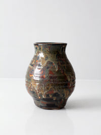 vintage handmade studio pottery vase