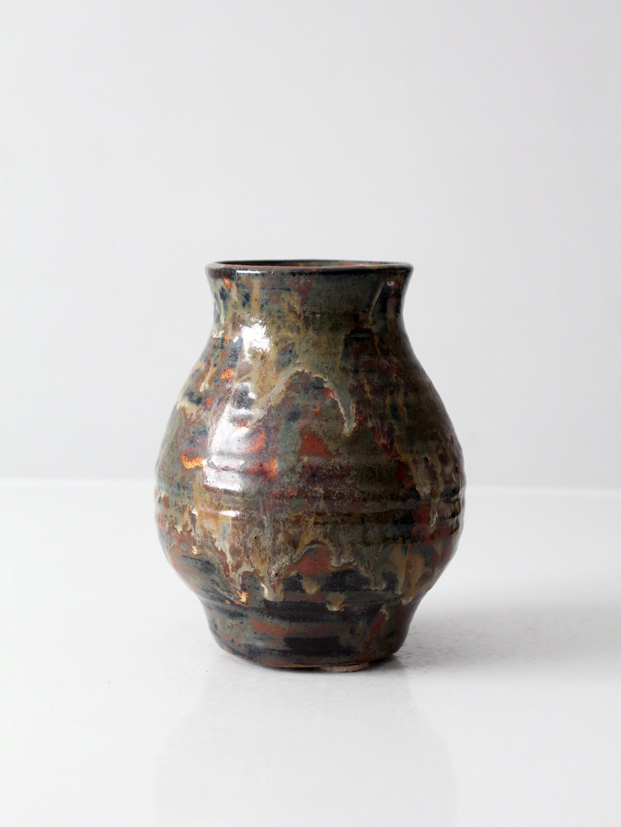 vintage handmade studio pottery vase