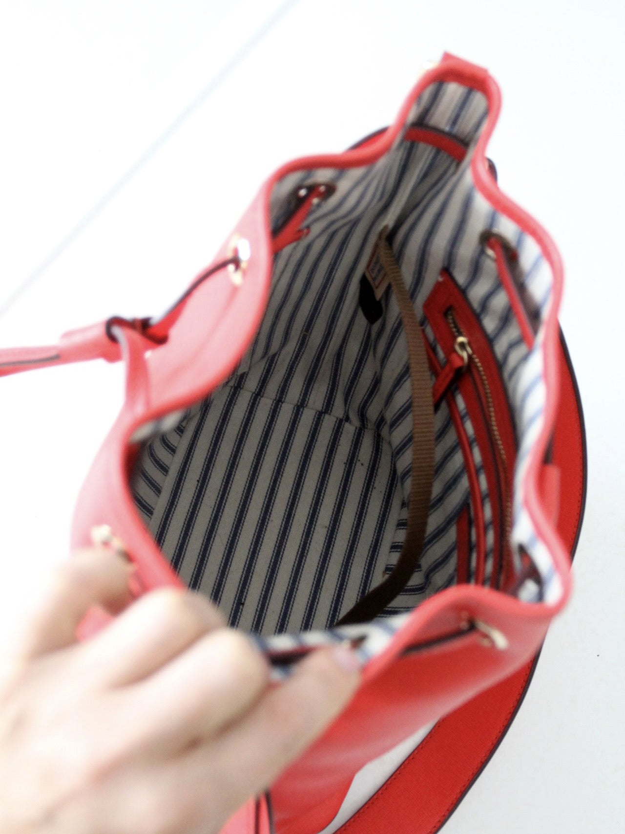 Dooney & Bourke Saffiano drawstring bag