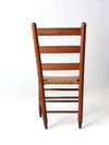 antique splint weave seat chair