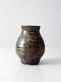 vintage handmade studio pottery vase