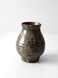 vintage handmade studio pottery vase
