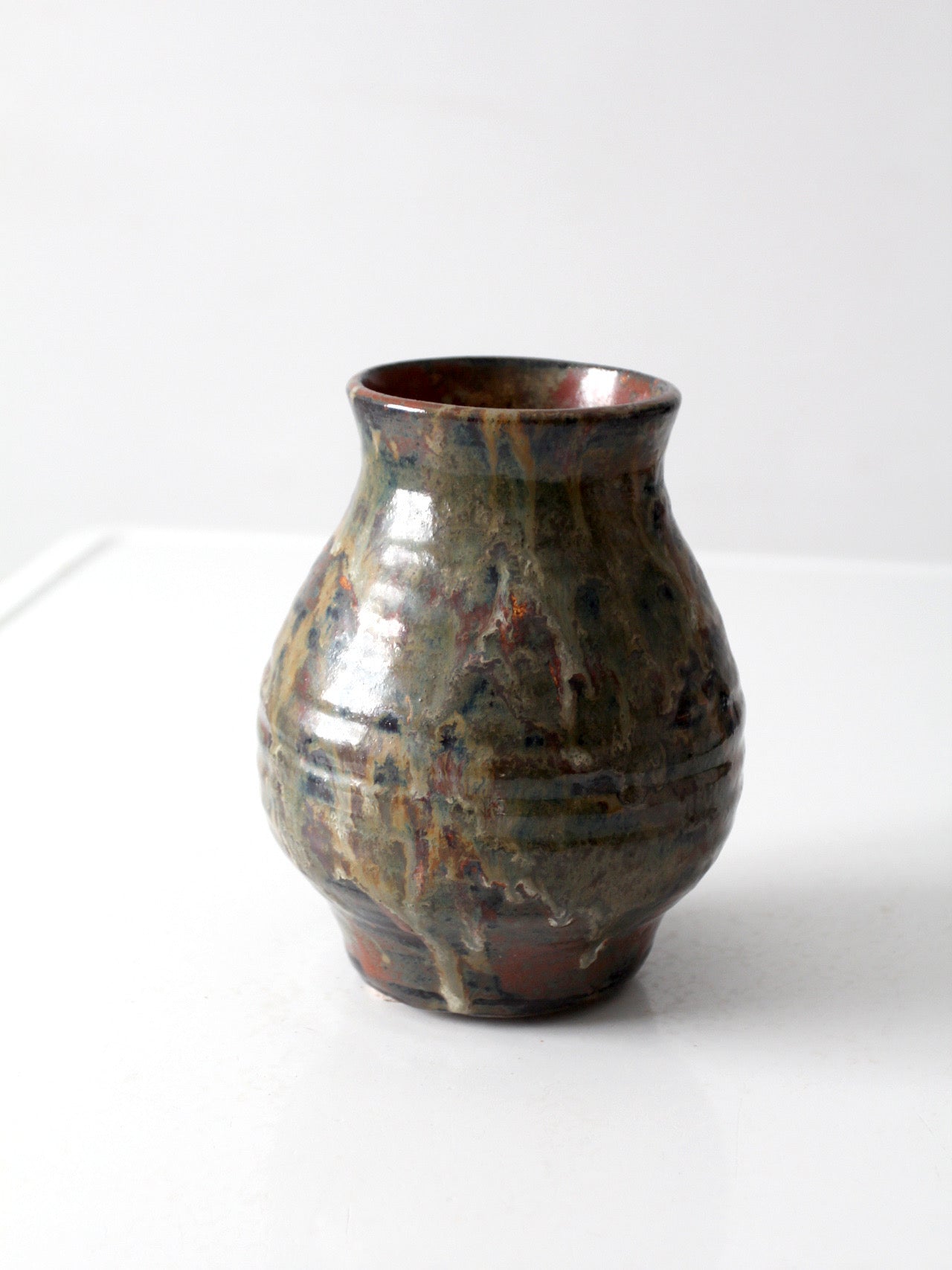 vintage handmade studio pottery vase