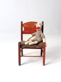 vintage rush seat children's chair