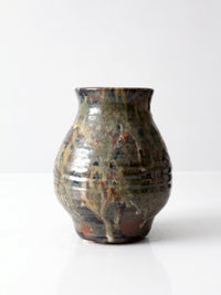 vintage handmade studio pottery vase