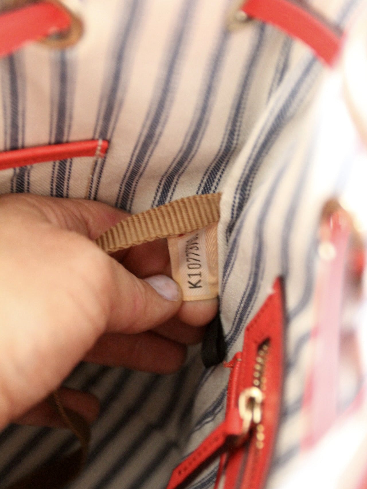 Dooney & Bourke Saffiano drawstring bag