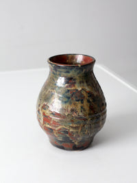 vintage handmade studio pottery vase