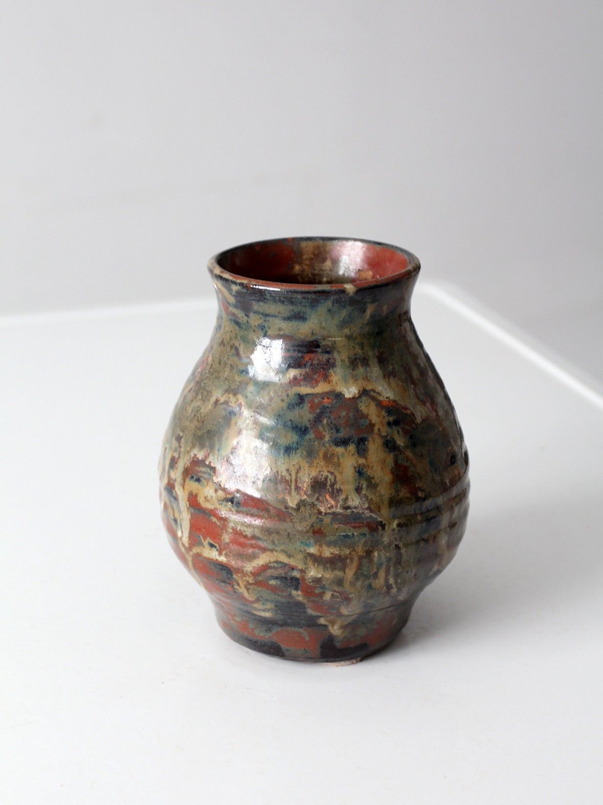 vintage handmade studio pottery vase