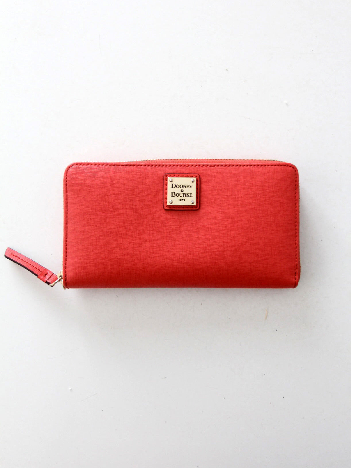 Dooney & Bourke Saffiano red leather wallet