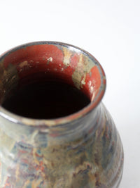 vintage handmade studio pottery vase