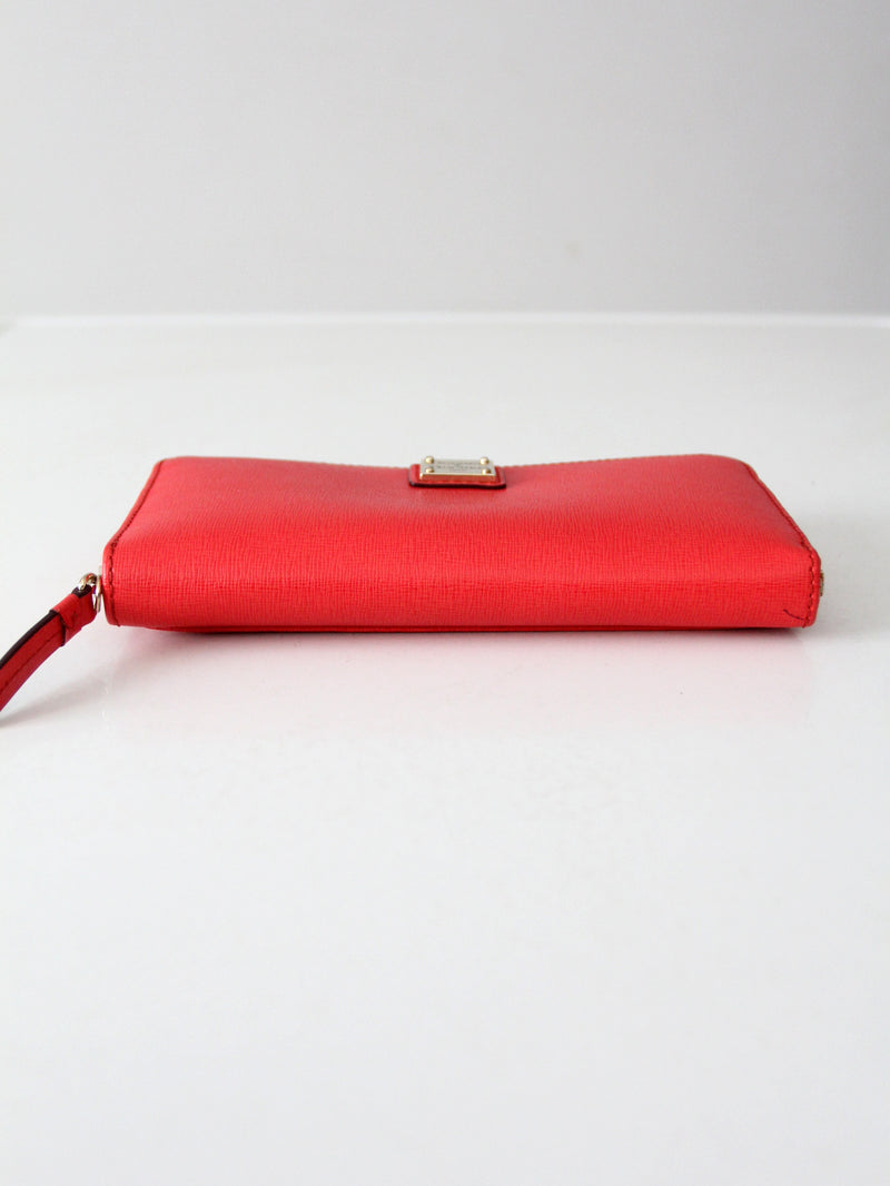 Dooney & Bourke Saffiano red leather wallet