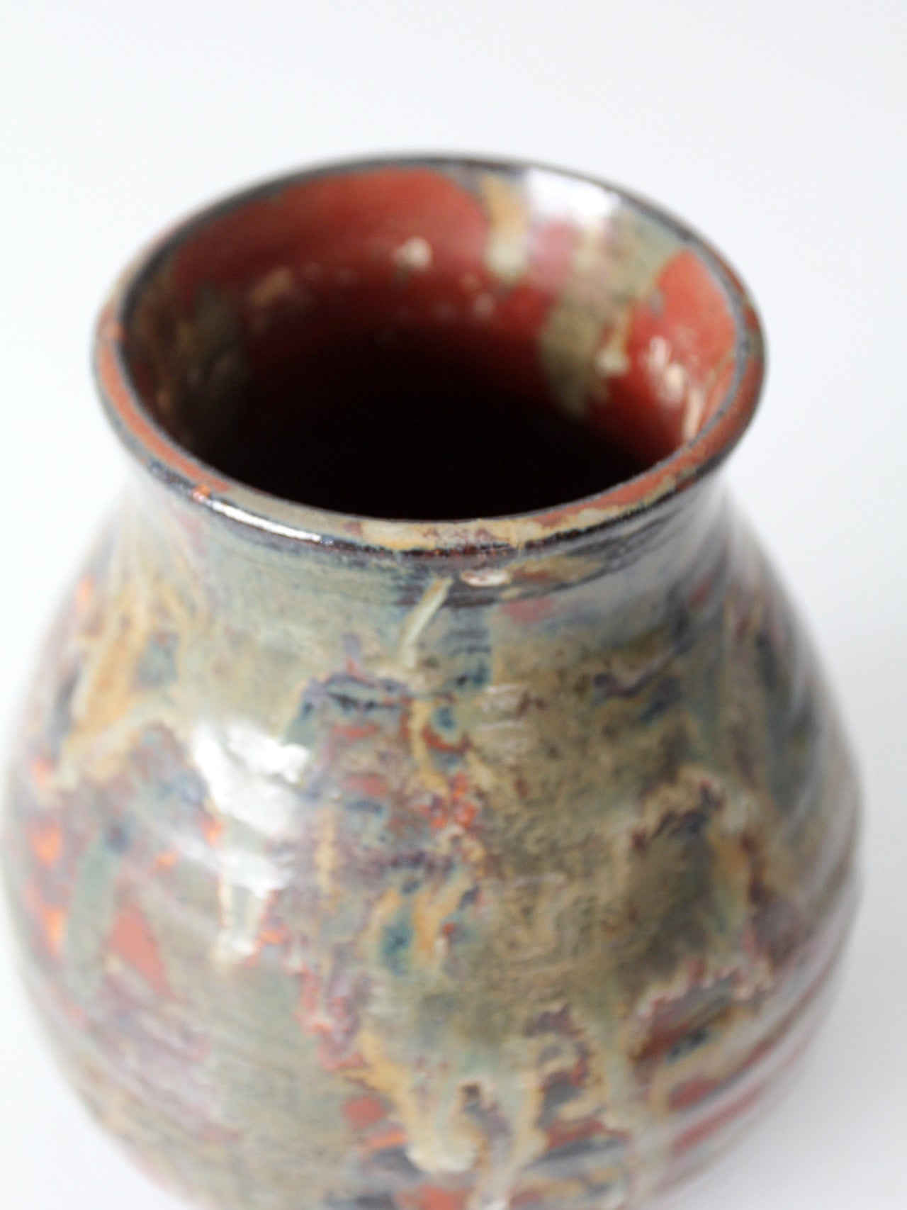vintage handmade studio pottery vase