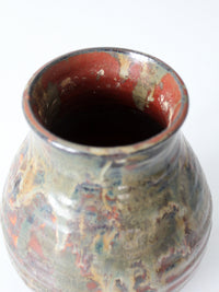 vintage handmade studio pottery vase