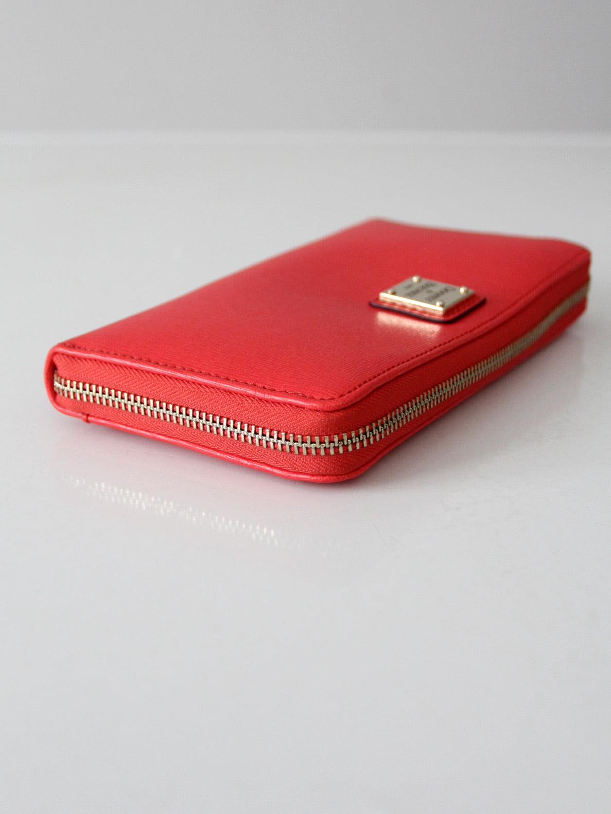 Dooney & Bourke Saffiano red leather wallet