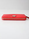 Dooney & Bourke Saffiano red leather wallet