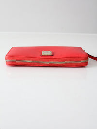 Dooney & Bourke Saffiano red leather wallet