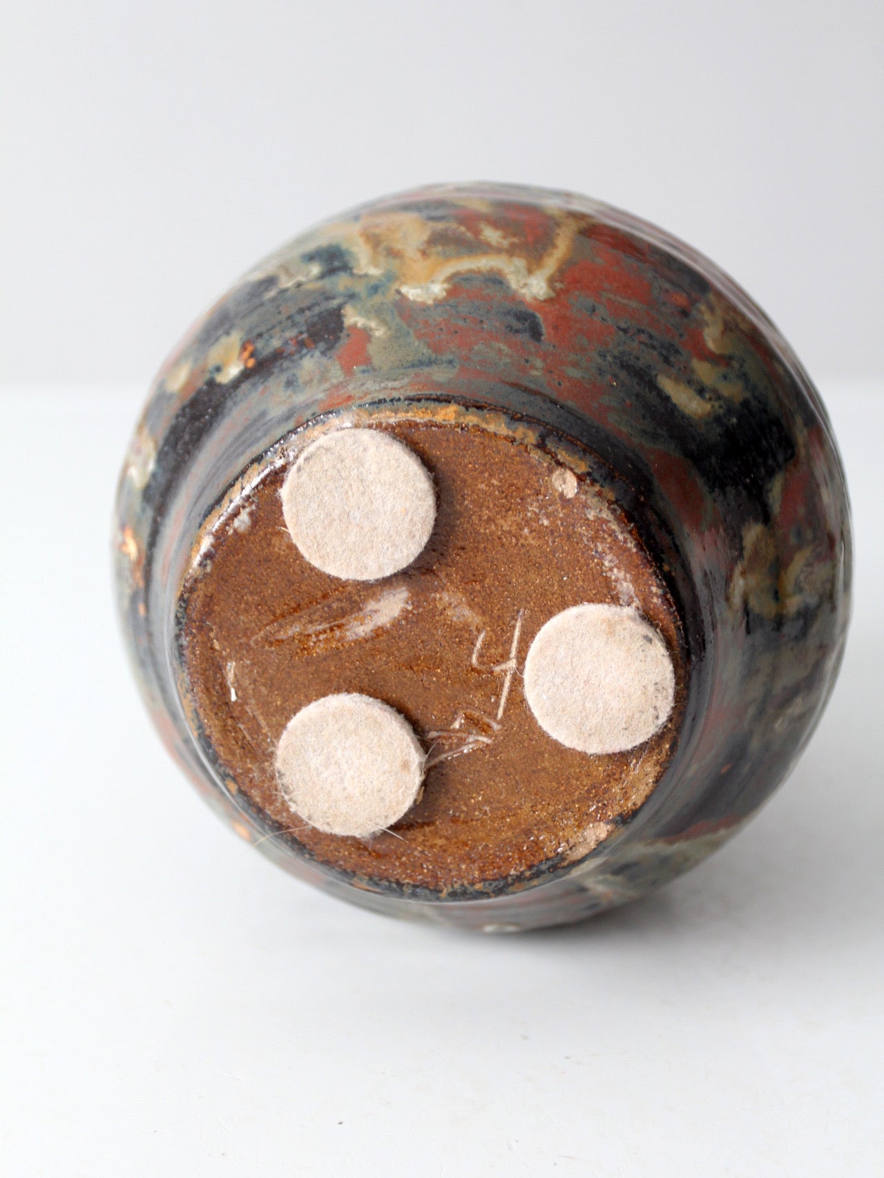 vintage handmade studio pottery vase
