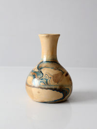 vintage Nemadji Pottery marbled vase