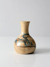 vintage Nemadji Pottery marbled vase