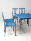 vintage Leg-O-Matic folding table and chair set