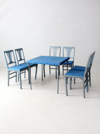 vintage Leg-O-Matic folding table and chair set