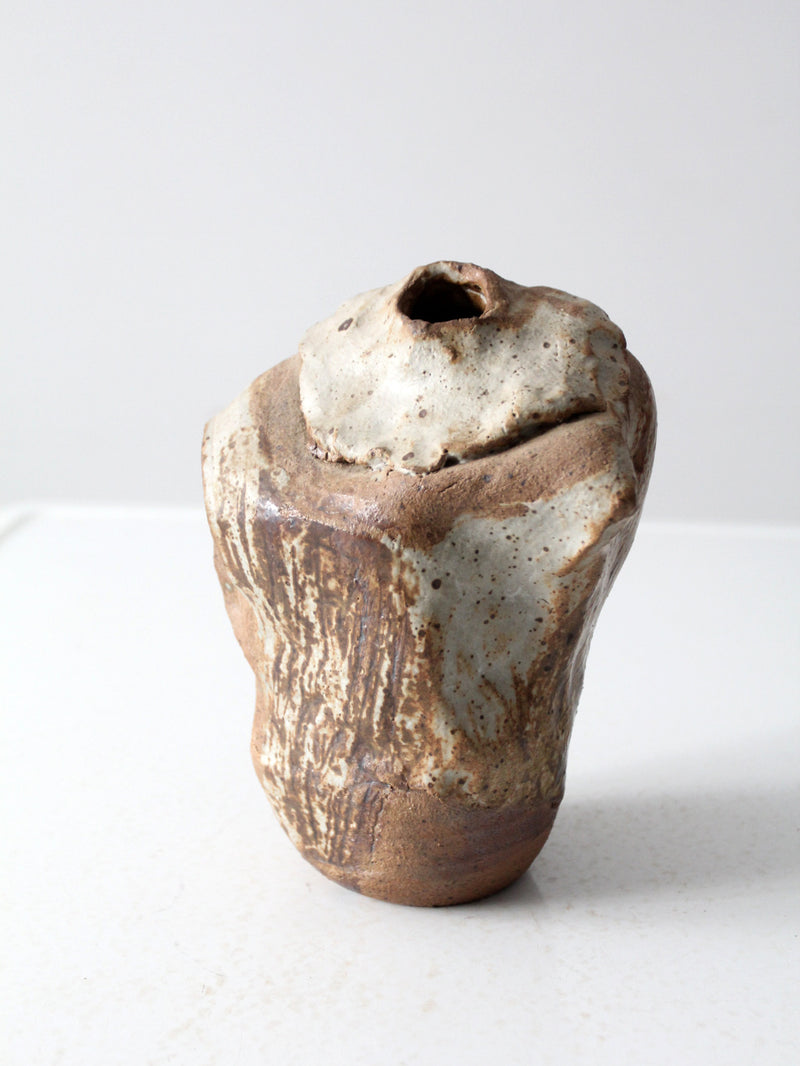vintage studio pottery free form vase