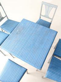 vintage Leg-O-Matic folding table and chair set