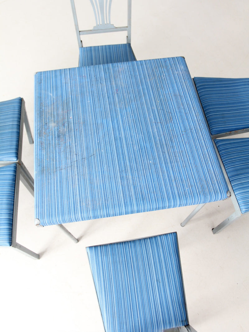 vintage Leg-O-Matic folding table and chair set