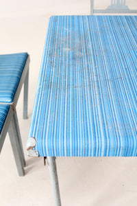 vintage Leg-O-Matic folding table and chair set