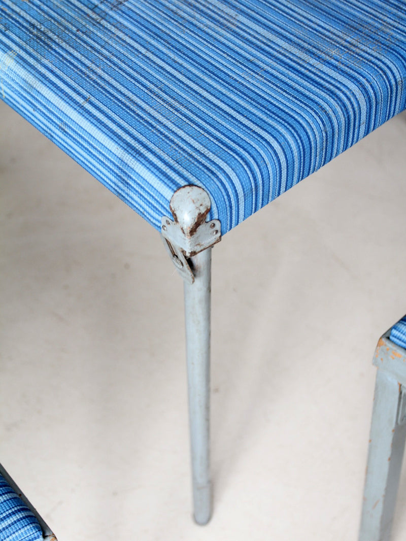 vintage Leg-O-Matic folding table and chair set