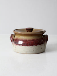 vintage Nichols Pottery covered bowl