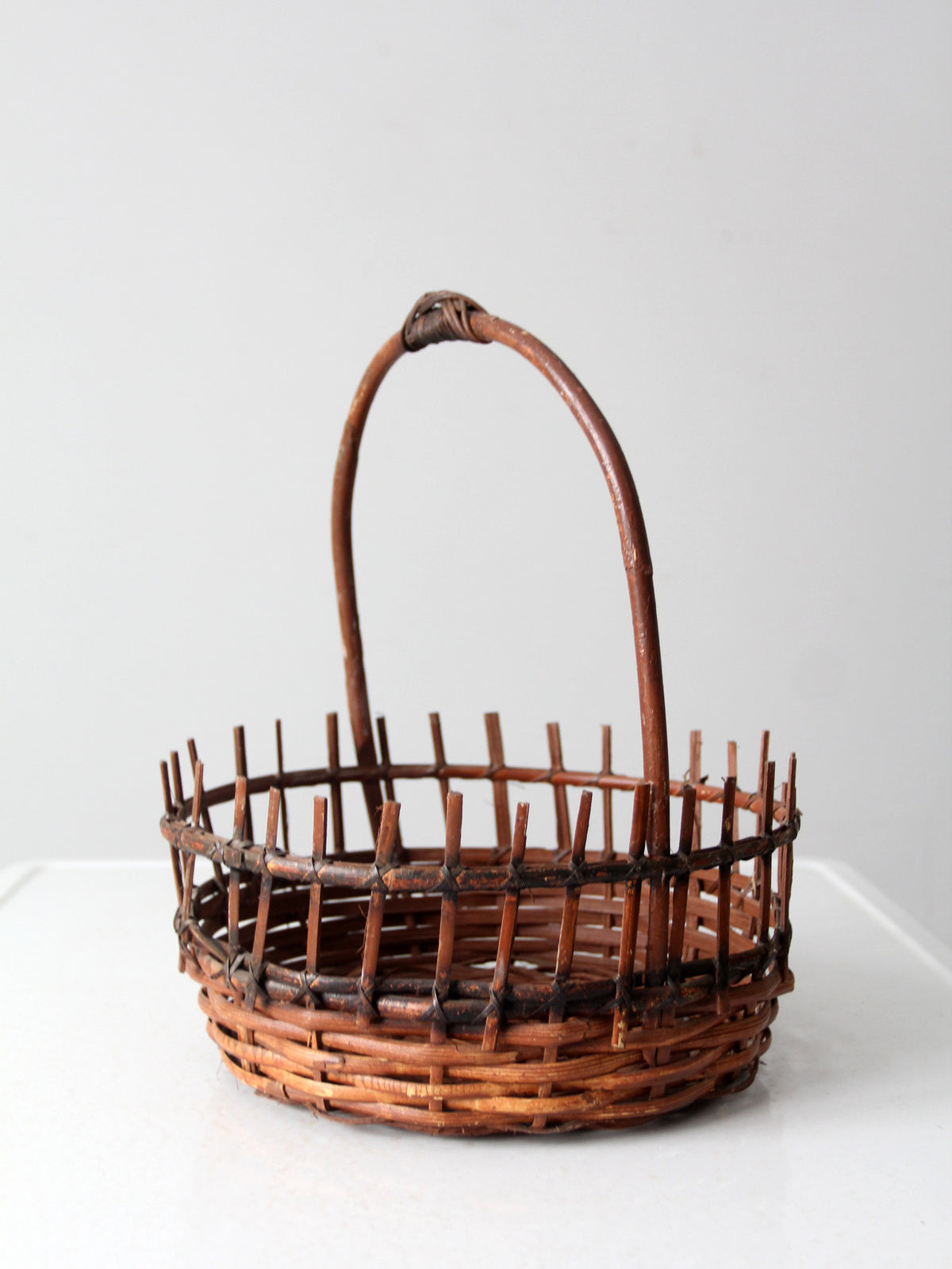 vintage rustic wicker basket