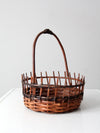 vintage rustic wicker basket