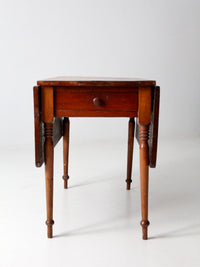 antique 19th century drop leaf table