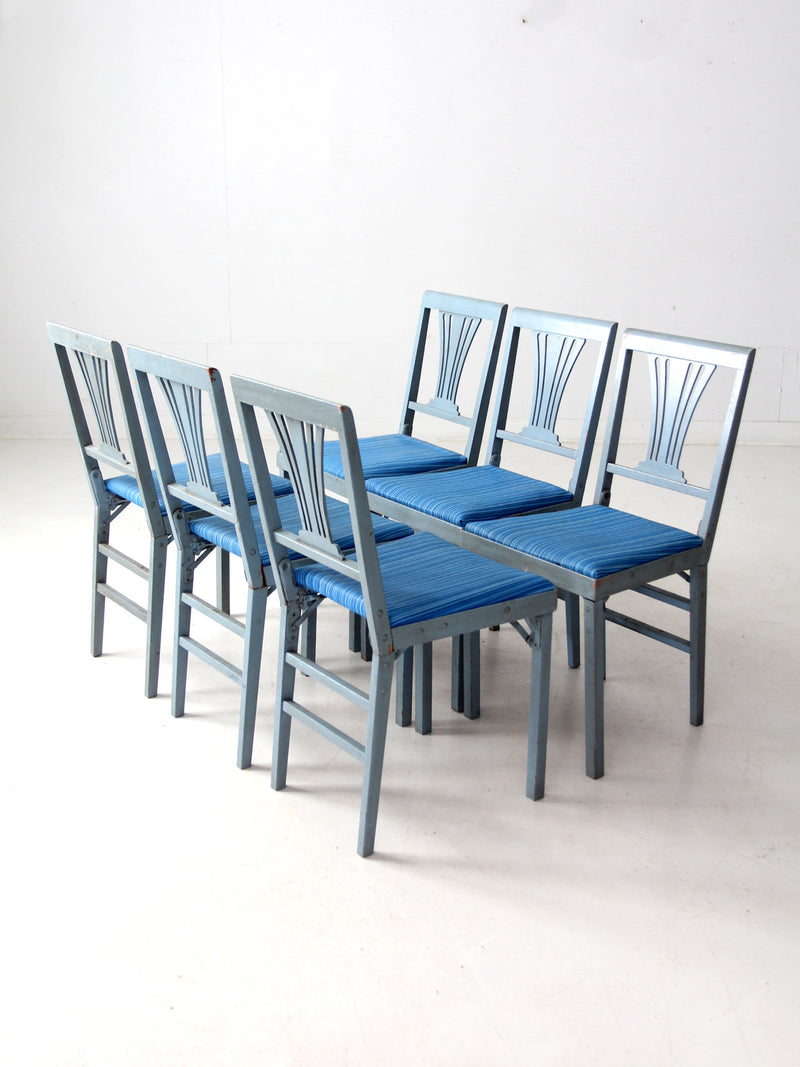 vintage Leg-O-Matic folding table and chair set