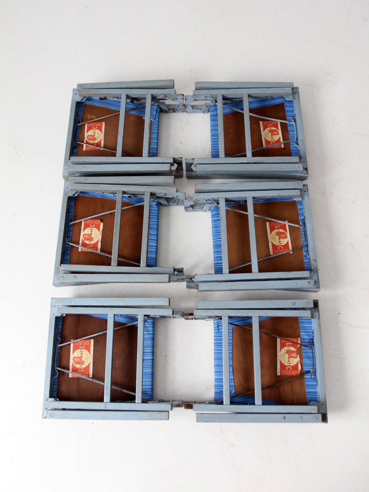 vintage Leg-O-Matic folding table and chair set