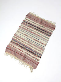 vintage American handmade rag rug