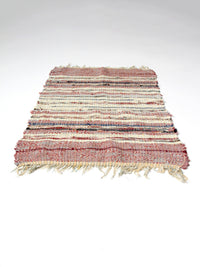 vintage American handmade rag rug