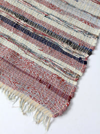 vintage American handmade rag rug
