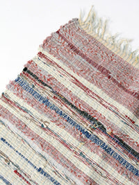 vintage American handmade rag rug