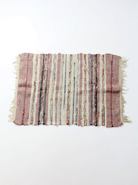 vintage American handmade rag rug
