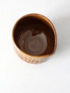 vintage studio pottery bowl with spout