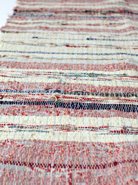 vintage American handmade rag rug