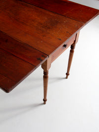 antique 19th century drop leaf table