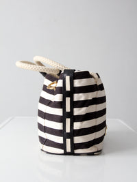 Michael Kors striped canvas tote