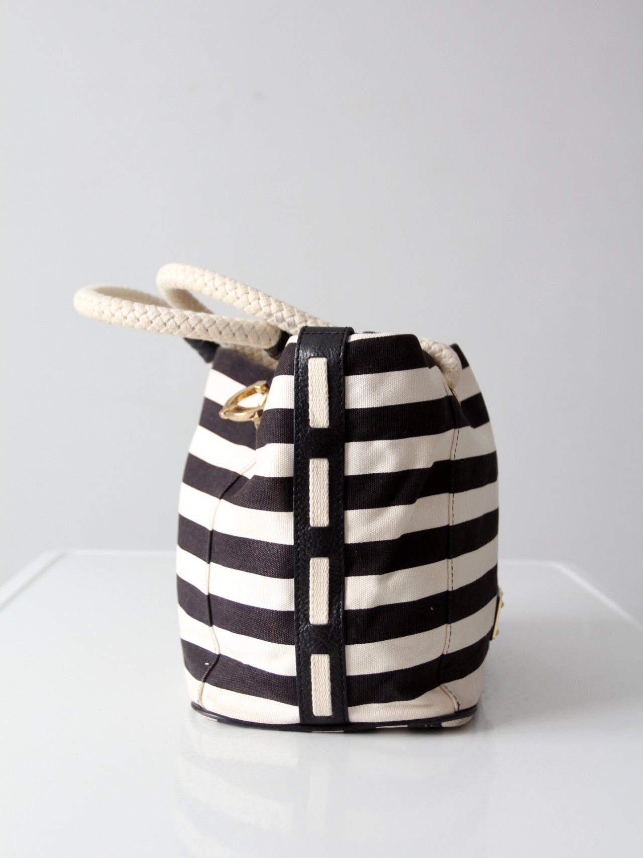 Michael Kors striped canvas tote