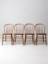 antique spindle back dining chairs set 4