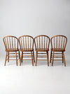 antique spindle back dining chairs set 4