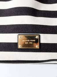 Michael Kors striped canvas tote