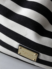Michael Kors striped canvas tote